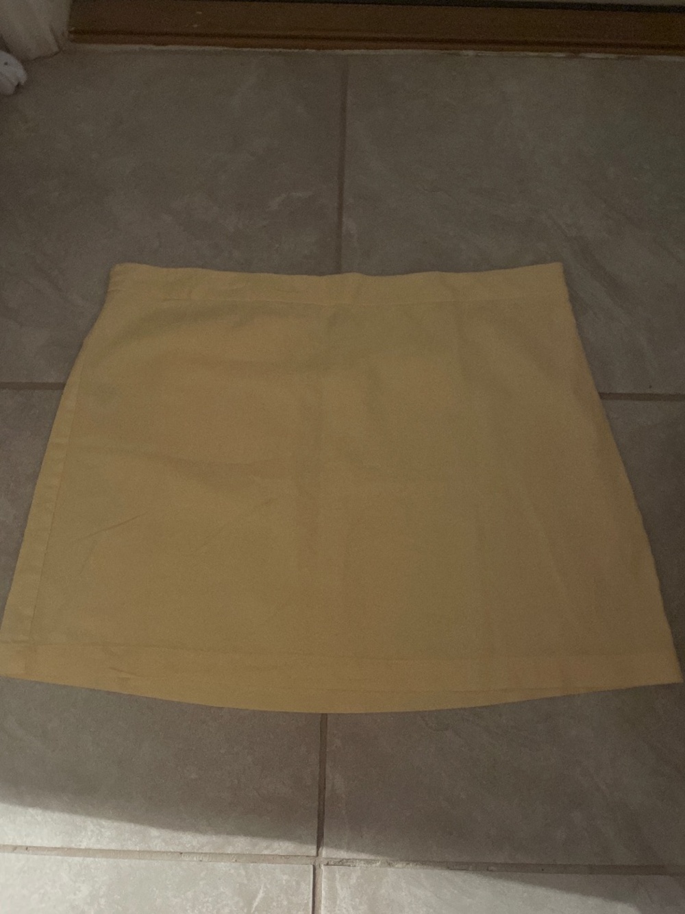Old navy yellow linen blend skirt xl